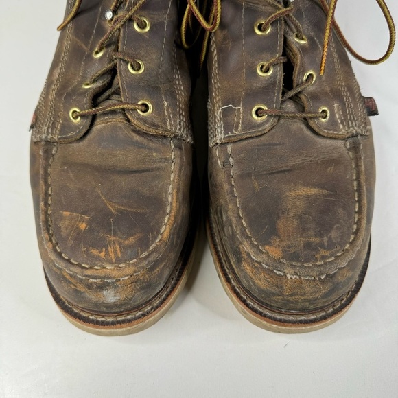 Thorogood Men’s Brown Leather Lace Up Work Boots Size 14 - Picture 4 of 8